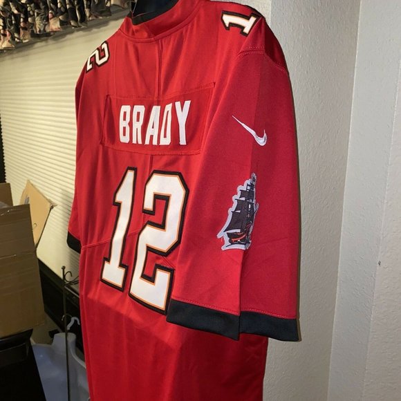 Tampa Bay Buccaneers Tom Brady Authentic Nike Vapor On Field Red Jersey L NWT - Picture 9 of 10
